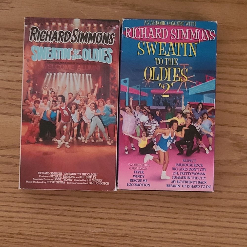 Richard Simmons Sweating to the Oldies 1 & 2 VHS